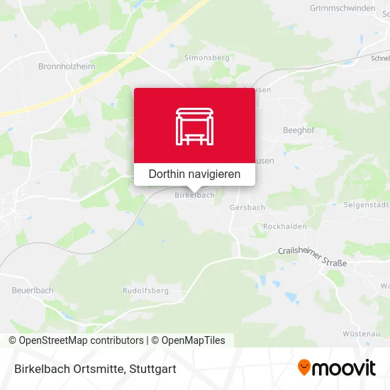 Birkelbach Ortsmitte Karte