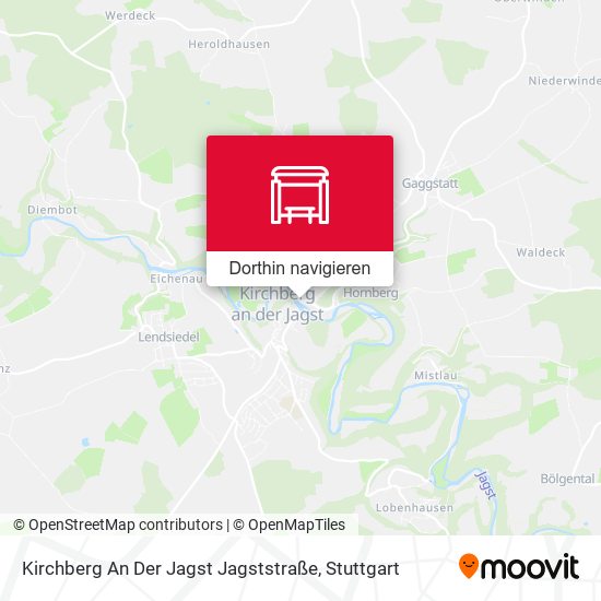 Kirchberg An Der Jagst Jagststraße Karte