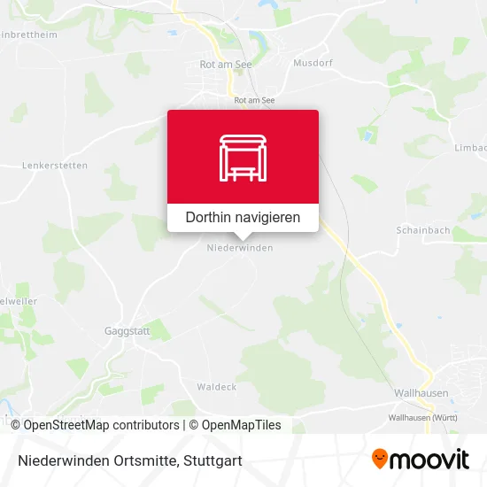Niederwinden Ortsmitte Karte