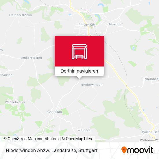 Niederwinden Abzw. Landstraße Karte