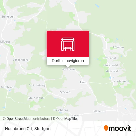 Hochbronn Ort Karte