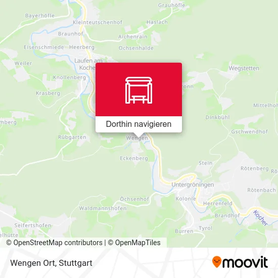 Wengen Ort Karte