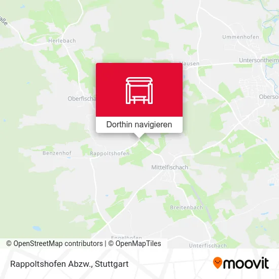 Rappoltshofen Abzw. Karte