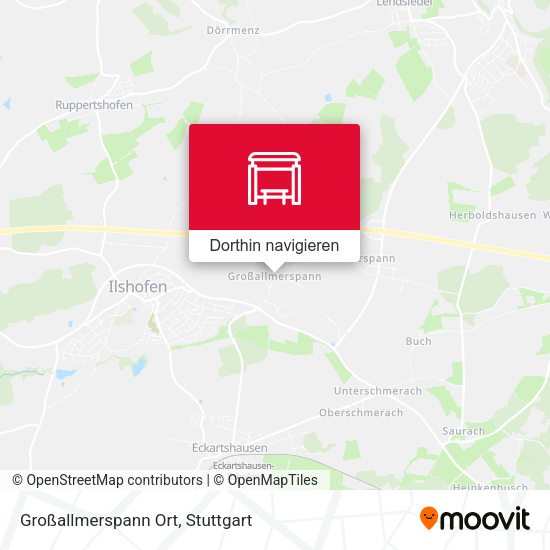 Großallmerspann Ort Karte