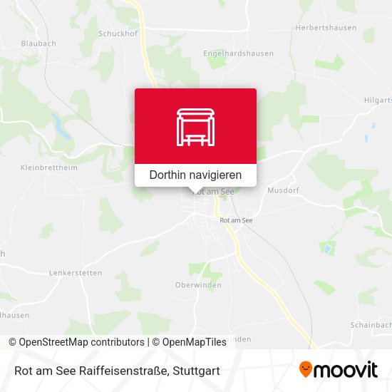 Rot am See Raiffeisenstraße Karte