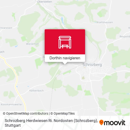 Schrozberg Herdwiesen Ri. Nordosten Karte