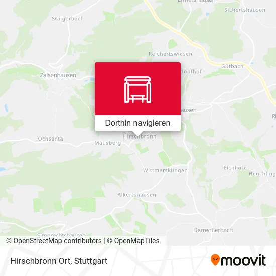 Hirschbronn Ort Karte