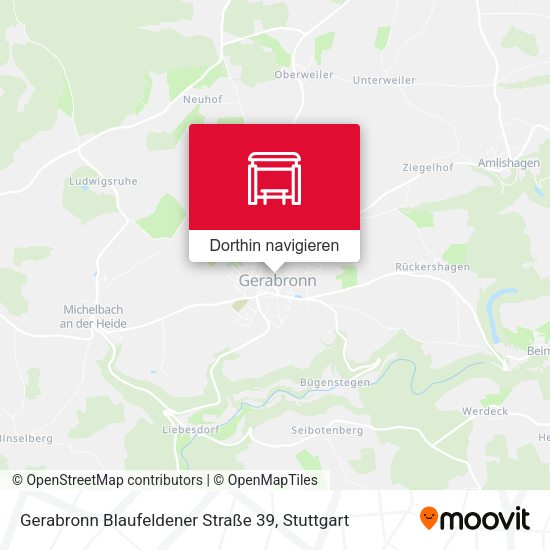Gerabronn Blaufeldener Straße 39 Karte