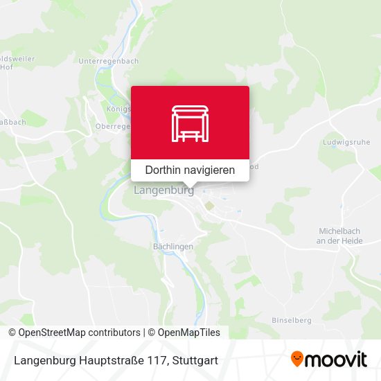 Langenburg Hauptstraße 117 Karte