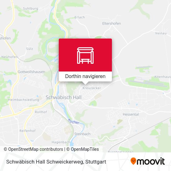 Schwäbisch Hall Schweickerweg Karte