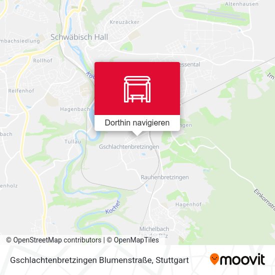 Gschlachtenbretzingen Blumenstraße Karte