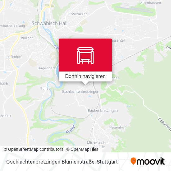 Gschlachtenbretzingen Blumenstraße Karte