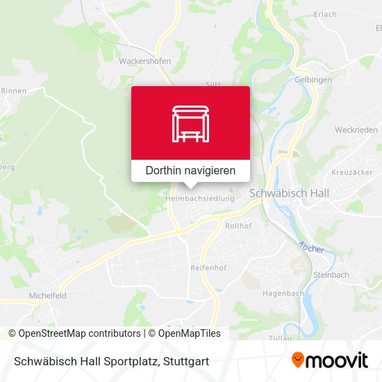 Schwäbisch Hall Sportplatz Karte