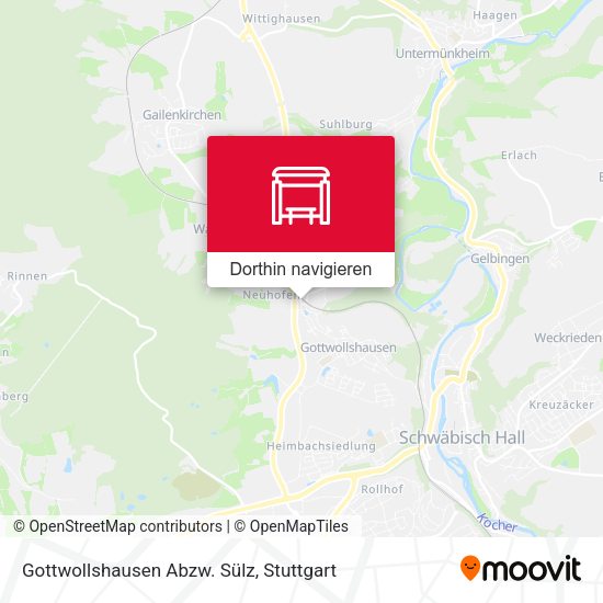 Gottwollshausen Abzw. Sülz Karte