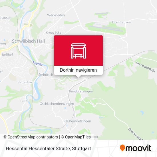 Hessental Hessentaler Straße Karte