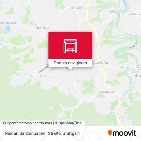 Rieden Sanzenbacher Straße Karte