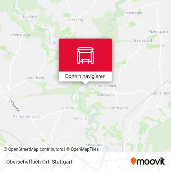 Oberscheffach Ort Karte