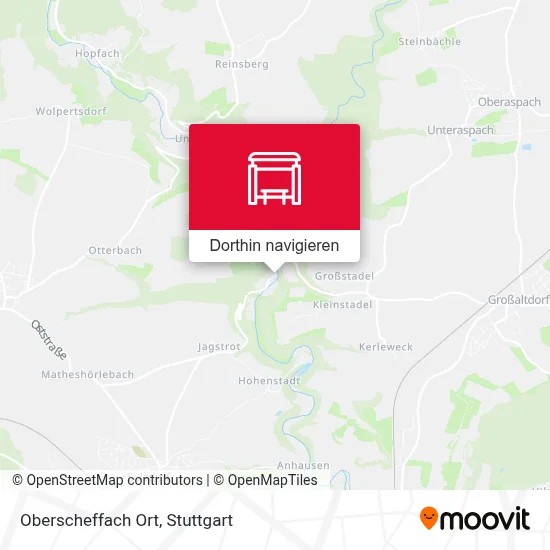 Oberscheffach Ort Karte