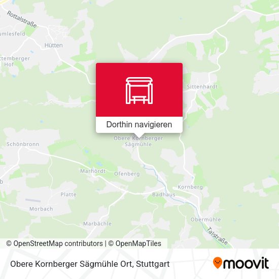 Obere Kornberger Sägmühle Ort Karte
