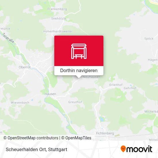 Scheuerhalden Ort Karte