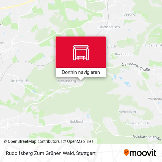 Rudolfsberg Zum Grünen Wald Karte