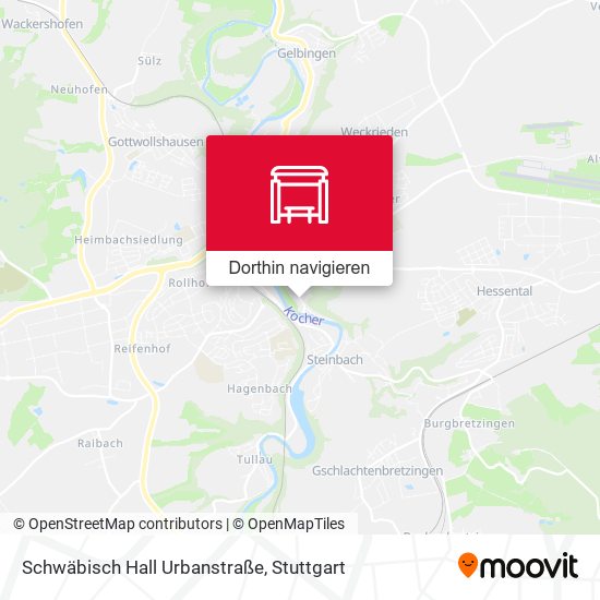 Schwäbisch Hall Urbanstraße Karte