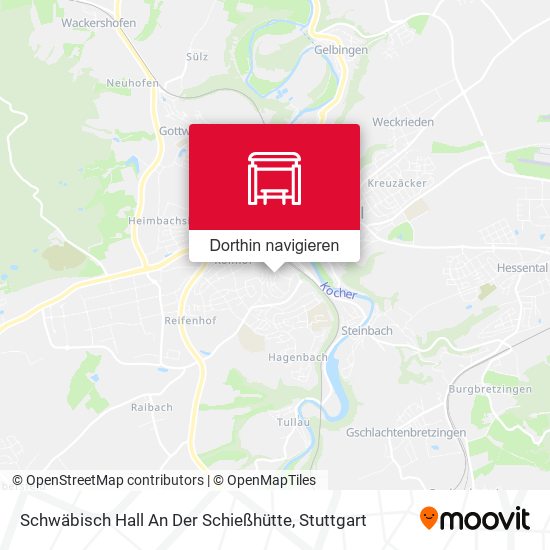 Schwäbisch Hall An Der Schießhütte Karte