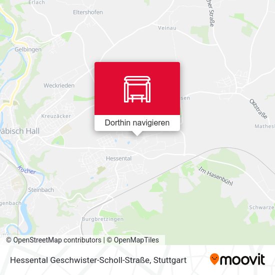 Hessental Geschwister-Scholl-Straße Karte