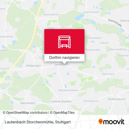 Lautenbach Storchenmühle Karte