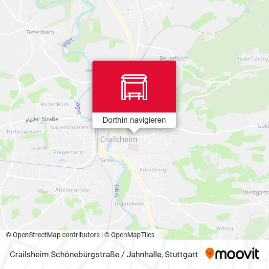 Crailsheim Schönebürgstraße / Jahnhalle Karte