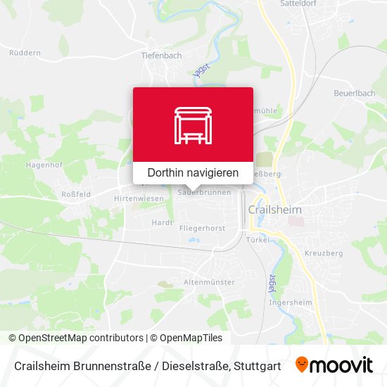 Crailsheim Brunnenstraße / Dieselstraße Karte