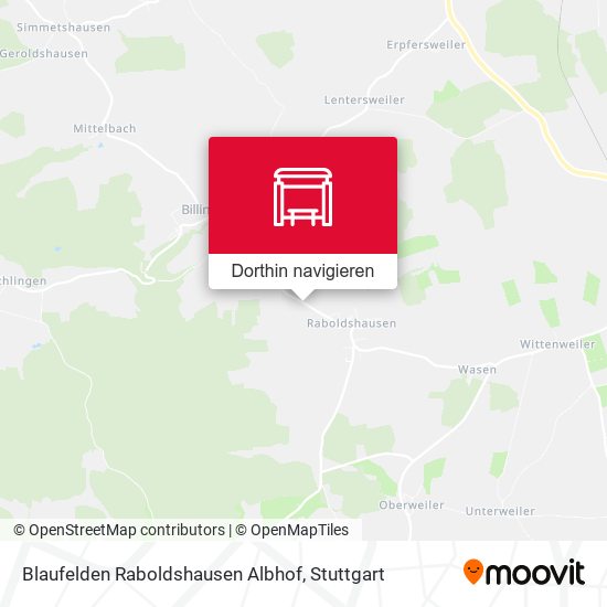 Blaufelden Raboldshausen Albhof Karte