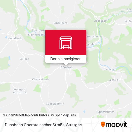 Dünsbach Obersteinacher Straße Karte