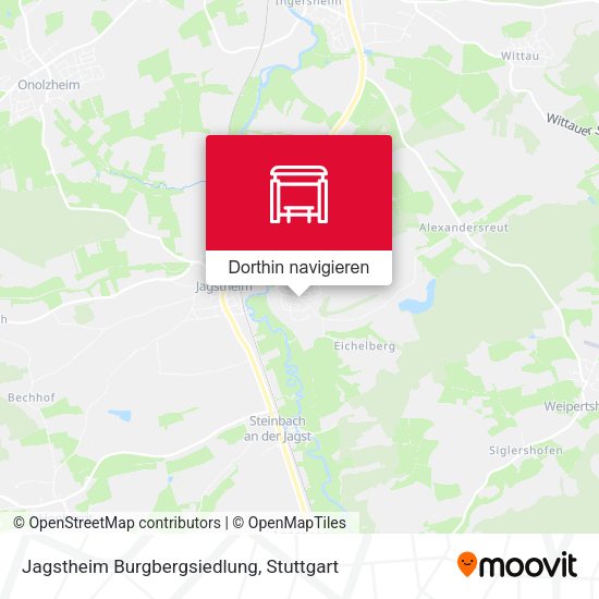 Jagstheim Burgbergsiedlung Karte