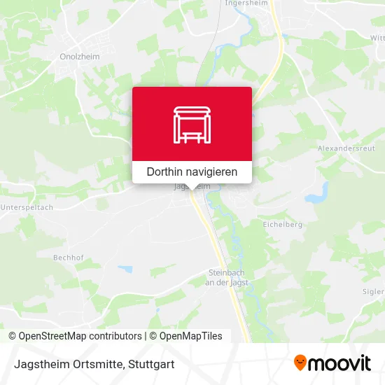 Jagstheim Ortsmitte Karte