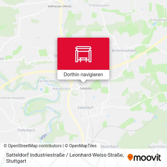 Satteldorf Industriestraße / Leonhard-Weiss-Straße Karte