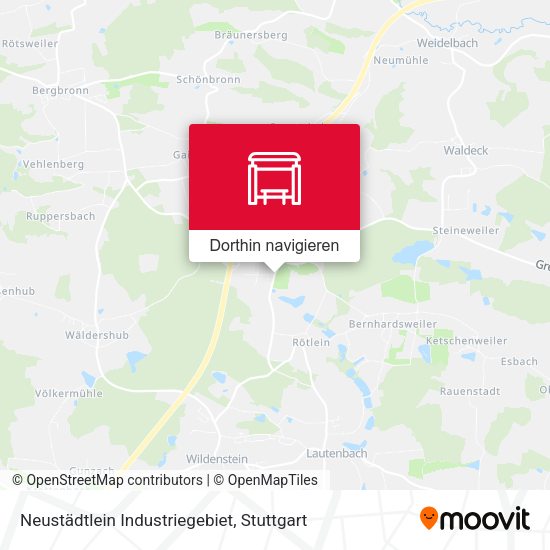 Neustädtlein Industriegebiet Karte