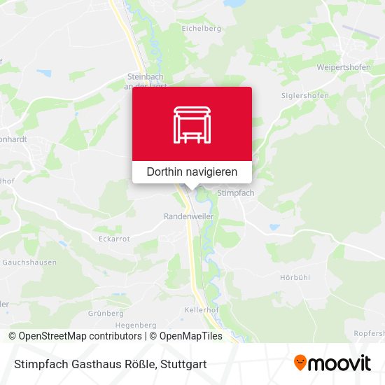 Stimpfach Gasthaus Rößle Karte