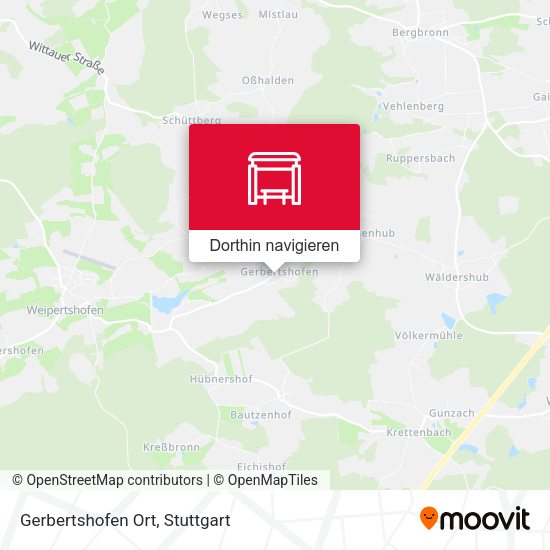 Gerbertshofen Ort Karte