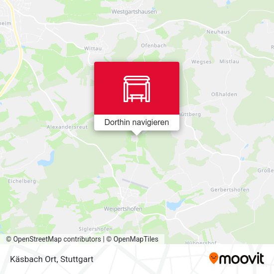 Käsbach Ort Karte