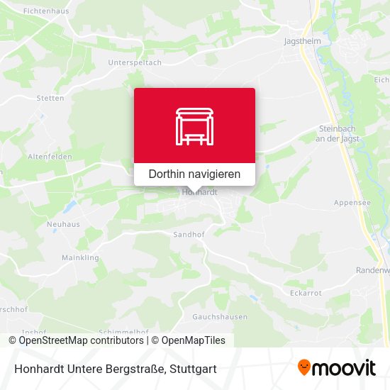 Honhardt Untere Bergstraße Karte