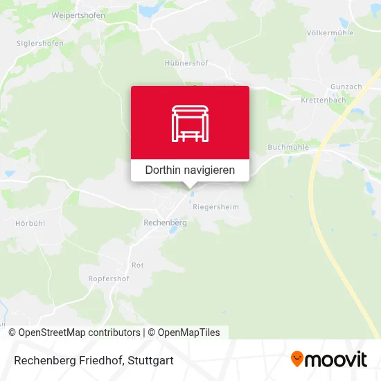 Rechenberg Friedhof Karte