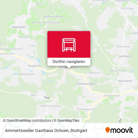 Ammertsweiler Gasthaus Ochsen Karte