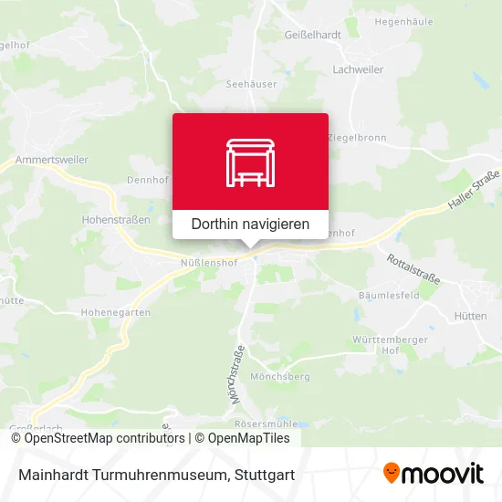 Mainhardt Turmuhrenmuseum Karte