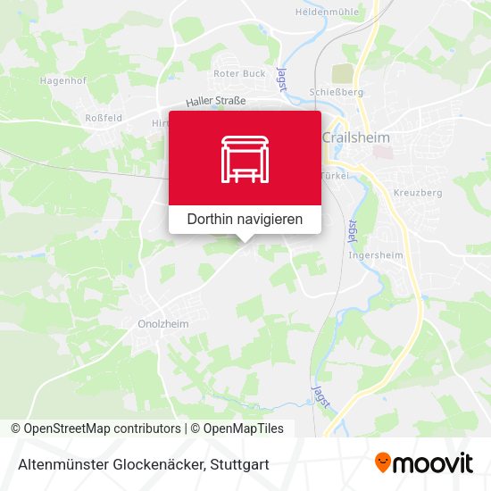 Altenmünster Glockenäcker Karte