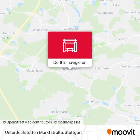 Unterdeufstetten Marktstraße Karte