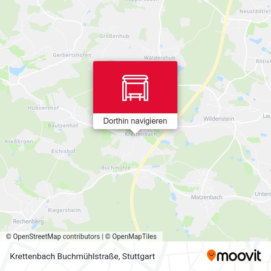Krettenbach Buchmühlstraße Karte