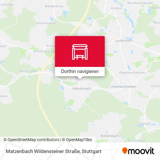 Matzenbach Wildensteiner Straße Karte