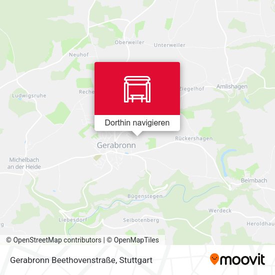 Gerabronn Beethovenstraße Karte