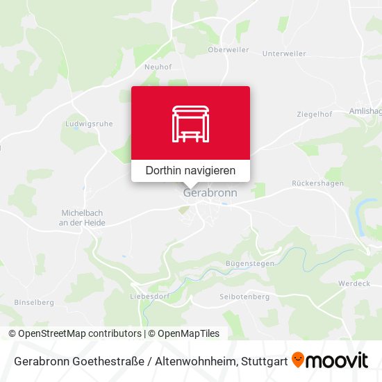 Gerabronn Goethestraße / Altenwohnheim Karte